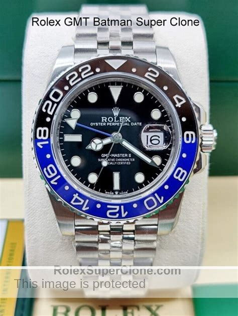 rolex batman real vs fake|super clone rolex batman.